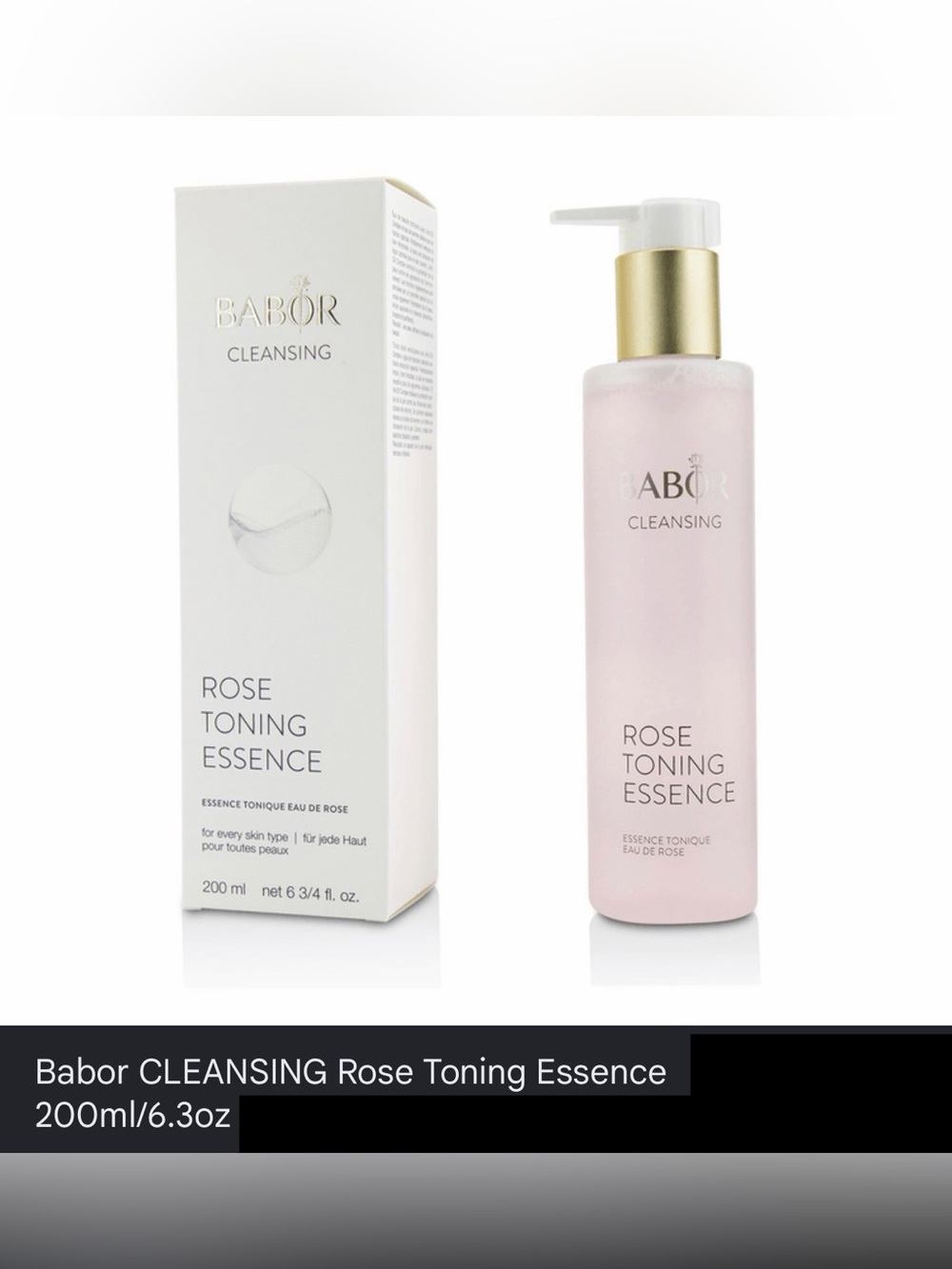 BABOR CLEANSING Soothing Rose Toner
200 ml, NWT